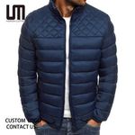 Liu Ming Custom Logo Wholesale New Winter Men Clothing Pattern Solid Color Jackets Plus Size 3XL Coats