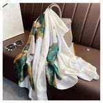 2022 Autumn New Style Big Size Silk Scarf 180 * 90 Fashion Woman Polyester Scarf Shawls Factories China