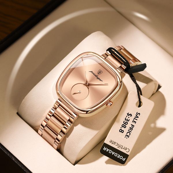 Poedgar 783 Luxury Quartz Watch for Women Waterproof High Quality Stainless Steel Ladies Watches
