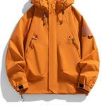 ANSZKTN Men Women Unisex Solid Fall Winter Couple Casual Waterproof Windproof Outdoor Jacket
