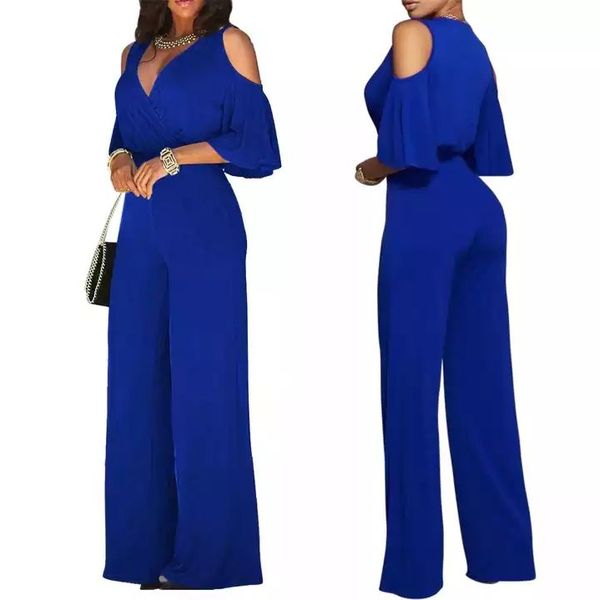 Custom logo Women Fashion Clothing Summer Sleeveless Back Hollow Out Low Cut Bodycon Sexy Jumpsuits for Women 2023