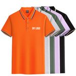 High Quality Quick Dry Men's Polo Shirt with Custom Logo Summer Print Design