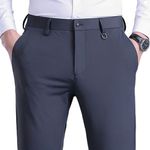 High Quality Fashion Black Casual Stretch Quick Drying Mens Long Pants Custom Polyester Spandex Golf Sports Trousers for Men