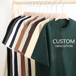 High Quality 100% Cotton Unisex T-Shirt Custom Screen Print Logo Oversized Pro Club Streetwear Heavyweight DTG Technology Men