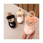 Girls' Princess Leather Shoes Water Lace Baby Shoes Bright Skin Performance Small and Medium Children's Single Shoes