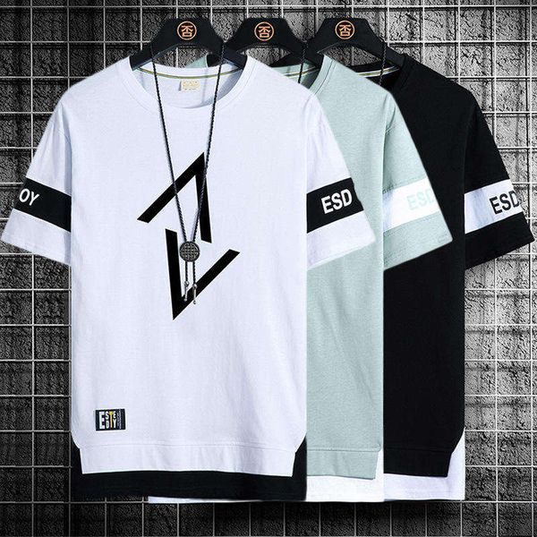 Wholesale Summer Stock Men's Plus Size Cartoon Letter Breathable Quick Drying Oversized T-shirt Casual Tops