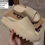 Wholesale 2025 Summer Thick Platform Anti Slip Custom Eva Comfortable Flat Femme Men Shoes Slide Sandals for Women and Ladies