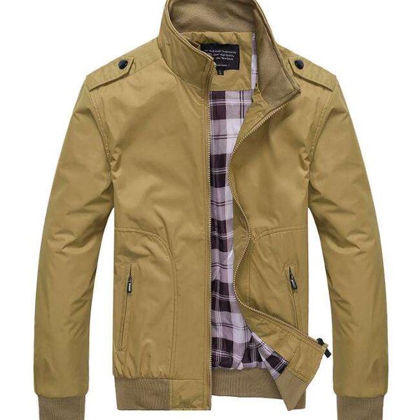 Men Fashion Jacket Casual Windbreaker Coat Men Spring Autumn New Hot Outwear Stand Slim Jackets