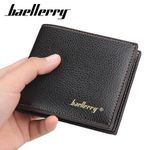 Baellerry Leisure Style Slim Mens Wallet Coin Pocket Vertical PU Leather Gents Wallet