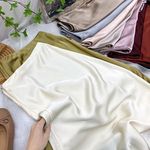 Elegant Satin Long Maxi Mermaid Skirt Women French Luxury Solid Color Office Ladies A-line Skirts Casual Slim High Waist Skirt