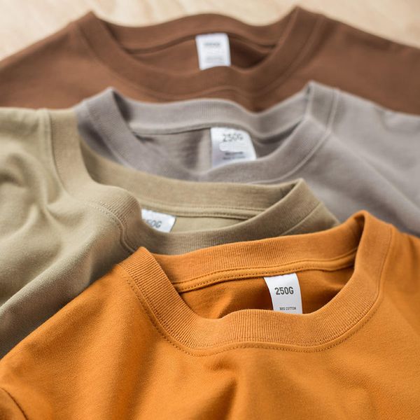 Bangladesh Overruns Hot Sell Most Comfortable 100% Cotton Heavy 280 GSM Multi Color O-Neck Blank t Shirt for Men & Women