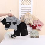 Boys 2025 Clothes Cartoon Characters for Children Summer Clothes for Kids Cheap Children Clothes 1-5 Years Old Shirt Set