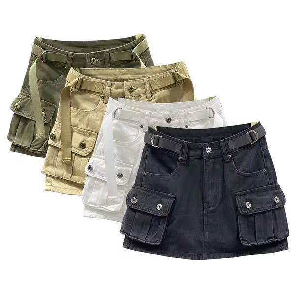 Wholesale Summer Fashion Short Mini Jeans Skirt for Lady Women Skirts With Pockets Breathable and Comfortable Easy to Wear Skirt