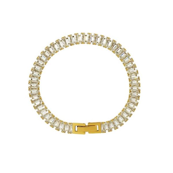 Factory Directly Supply Men Women Fashion Zircon Stainless Steel Bracelet