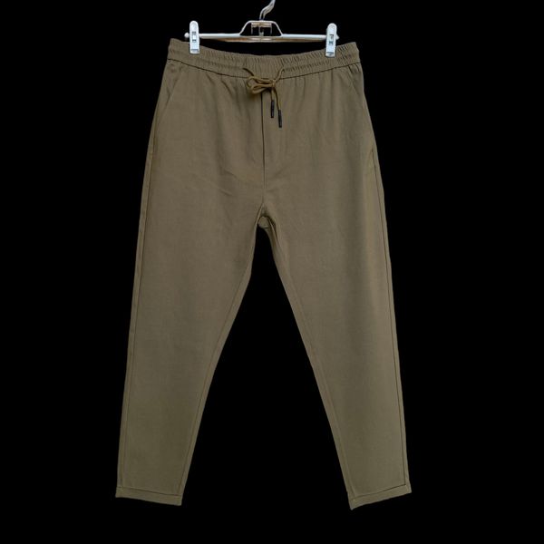 Middle Eastern Style Casual Big Pocket Cargo Straight Pant Style Flat Front Pants Mid Waist Men'S Trousers