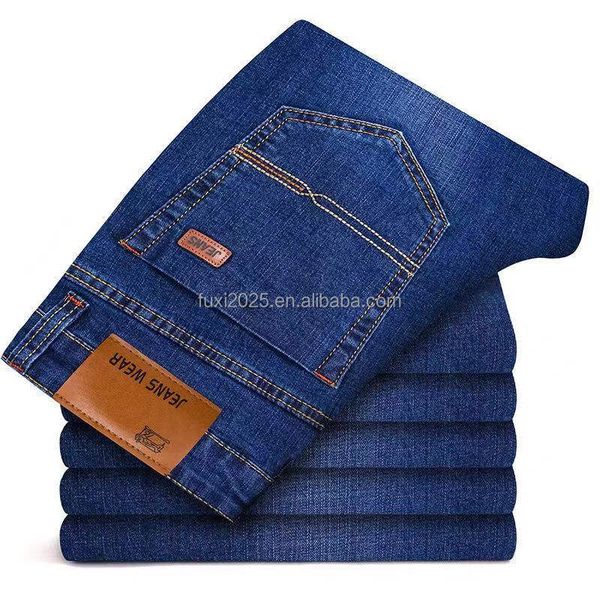 2025 New Model Artisan Three-dimensional Cut Men's Jeans | commuter Casual All-in-one High Texture Jeans