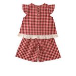 Summer Children's Printed Top Kid Cotton Pant Infant Sleeveless Shirt Baby Girl Clothing Set