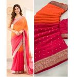 High Attractive New Design and Silk Fabric with Weaving Women Saree for Wedding Party Wear From Indian Supplier