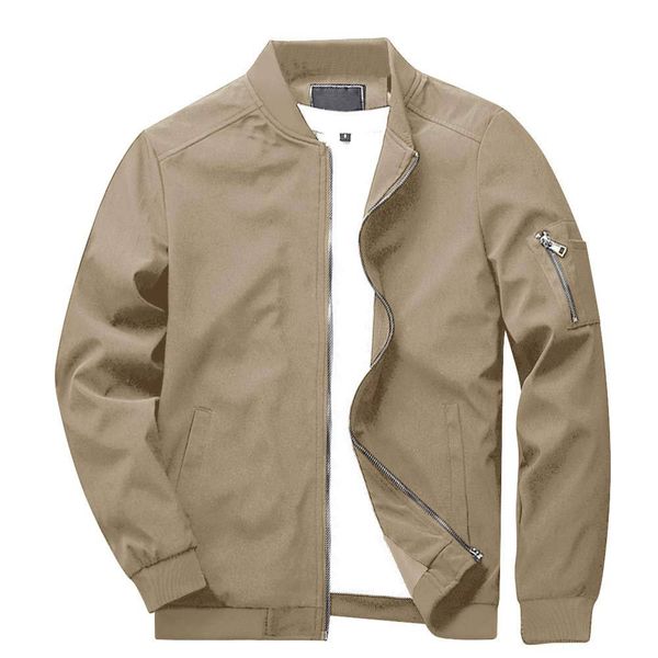 Men's Spring Fall Casual Slim Fit Thin Lightweight Outwear Sportswear Bomber Jacket Coat