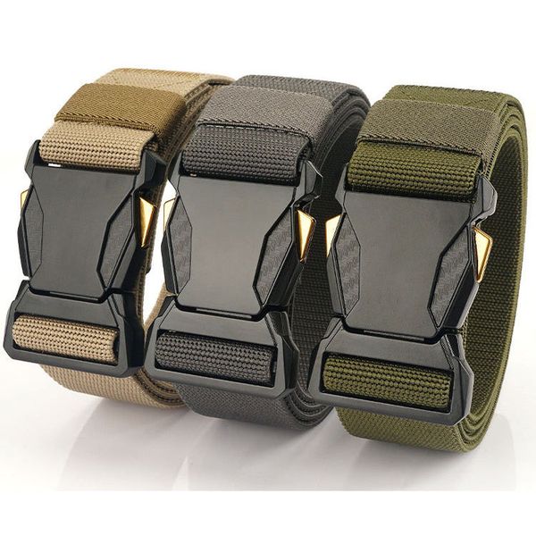 Turun Outdoor Tactical Belt No Hole Stretch Elastic Belts for Hunting Hiking Sports With Metal Bucklemilitary Utility Belts