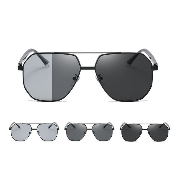 Classic Sunglasses Fashion Men and Women Metal UV400 TR Photochromic Polarized Sun Glasses